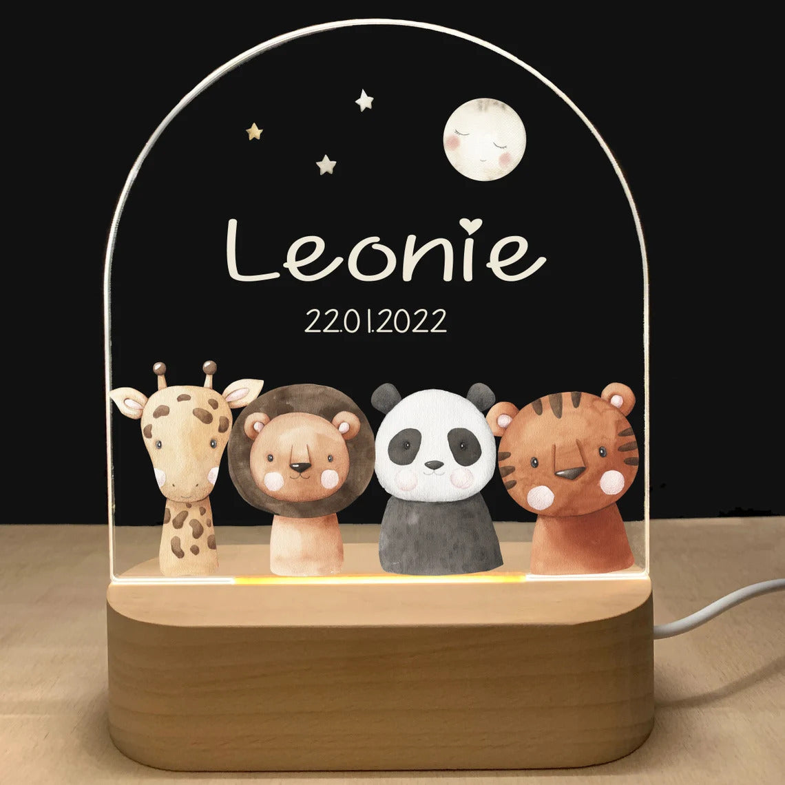 Personalized Animals Night Light