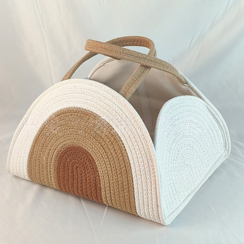 Personalized Rainbow Baby Basket