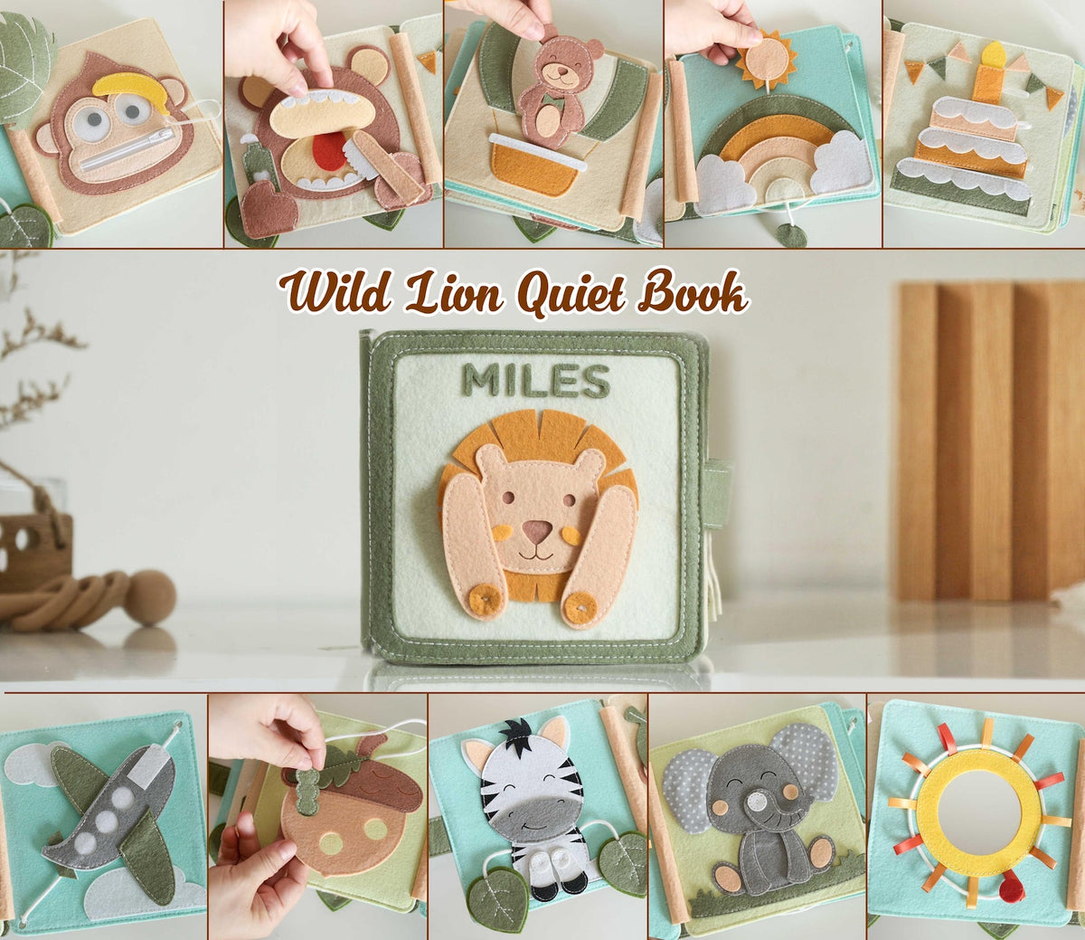 Personalized Handmade Sensory Book