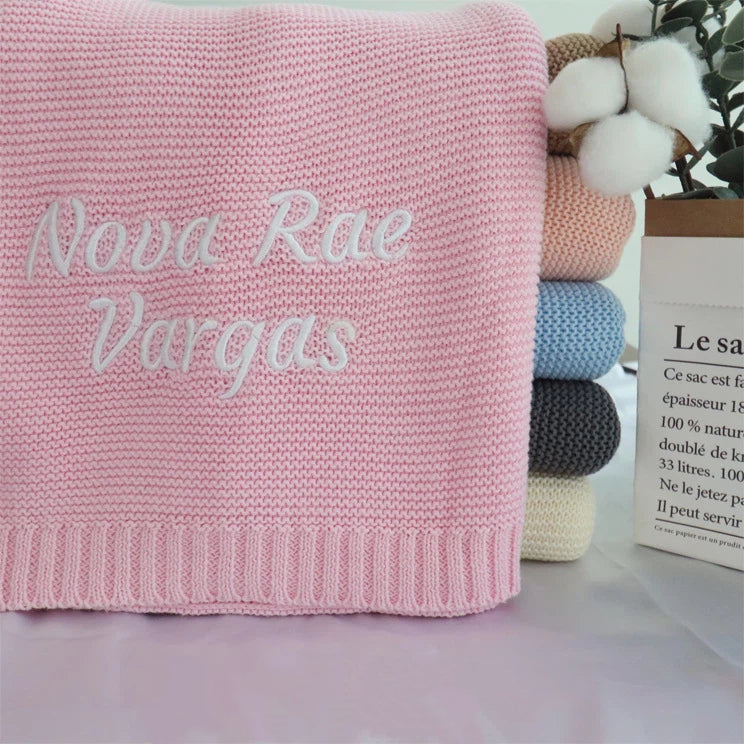 Personalized Embroidered Baby Blanket
