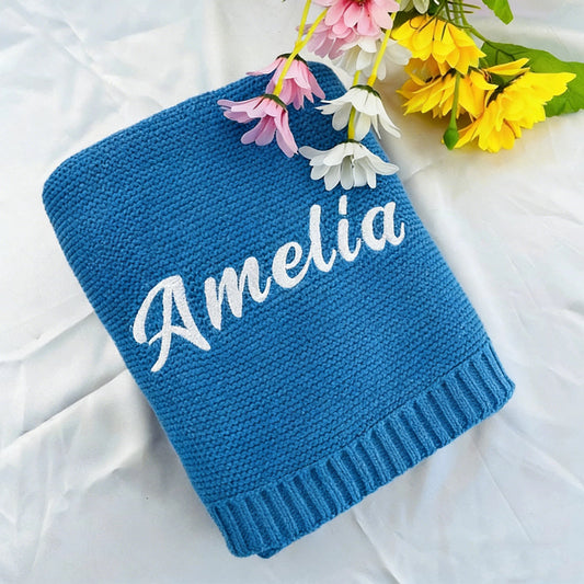 Personalized Embroidered Baby Blanket
