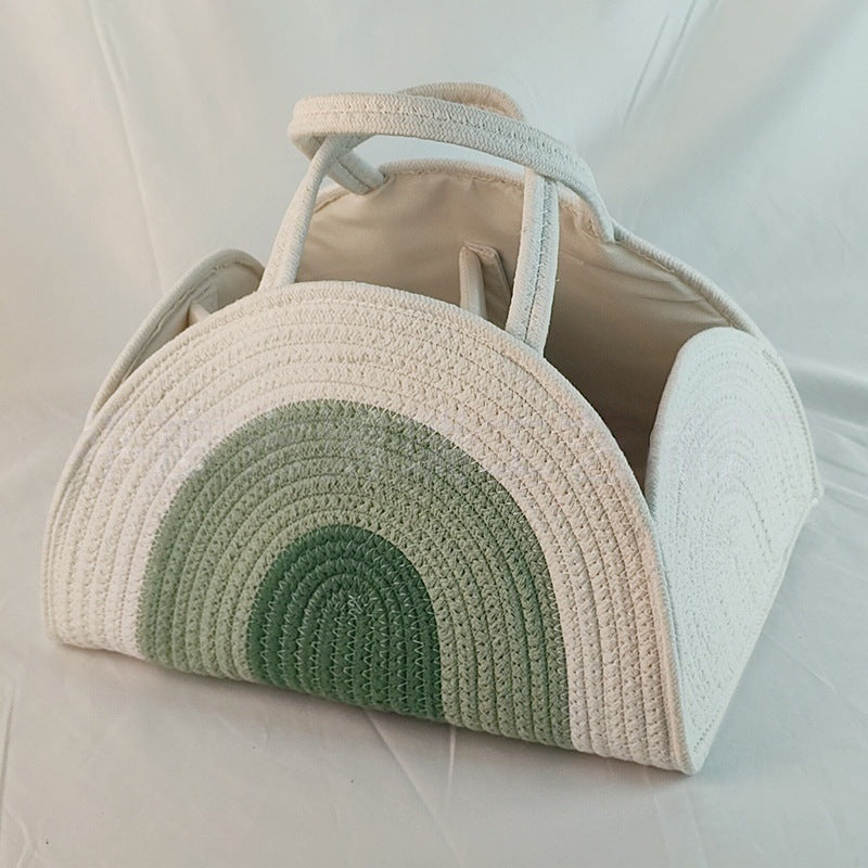 Personalized Rainbow Baby Basket