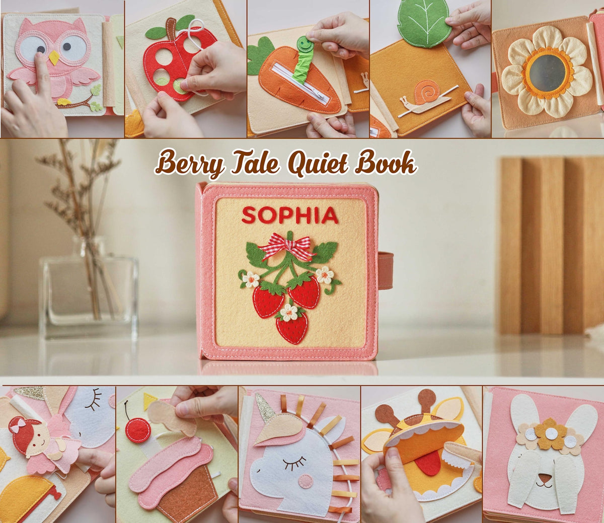 Personalized Handmade Sensory Book
