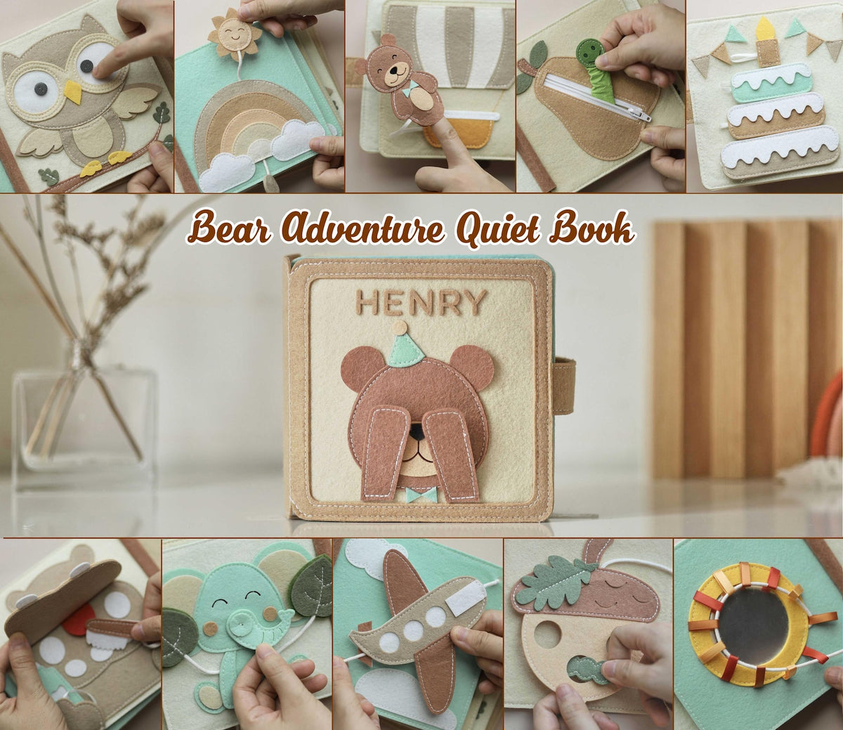 Personalized Handmade Sensory Book
